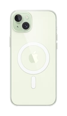 Custodia con MagSafe per iPhone 15 Plus Trasparente