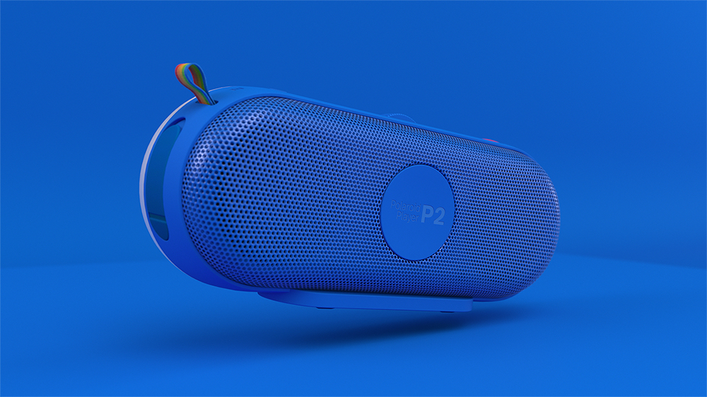 Polaroid PLRMUSICP29087BLU haut-parleur portable et de fête Bleu, Blanc - Neuf