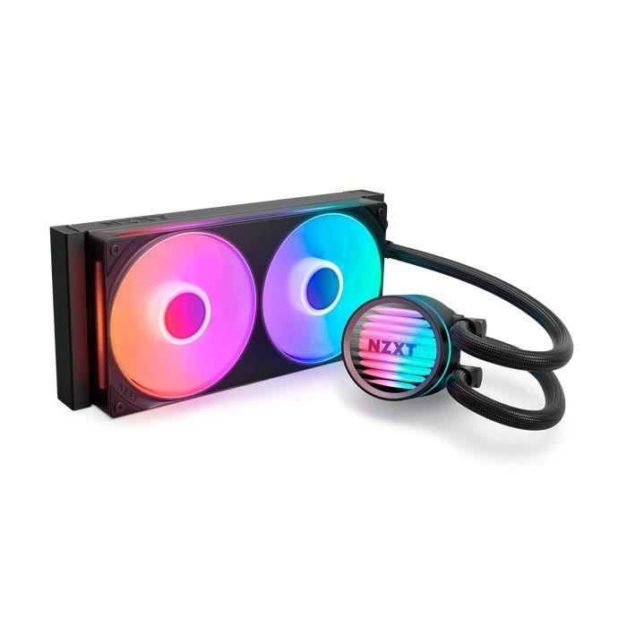 Kraken Core RGB 240mm AIO Liquid Cooler with RGB Cap & RGB Core Fan RL KR24C B1 - vue 3