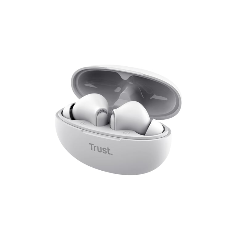 Trust Yavi Casque True Wireless Stereo (TWS) Ecouteurs Appels/Musique USB Type-C Bluetooth Blanc - Neuf