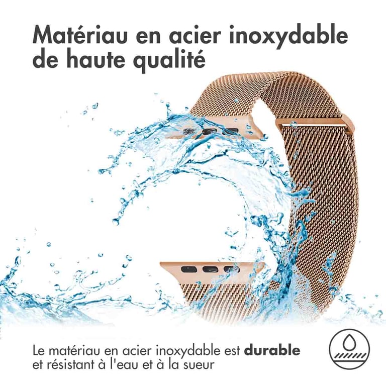 imoshion Bracelet magnétique milanais pour Apple Watch Series 1 á 9 / SE 384041 mm | Series 10 42 mm Taille Neuf - vue 3