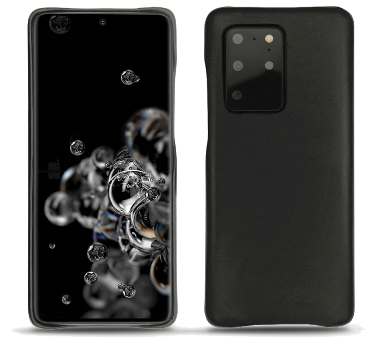 Coque cuir Samsung Galaxy S20+ 5G - Coque arrièreNoir
