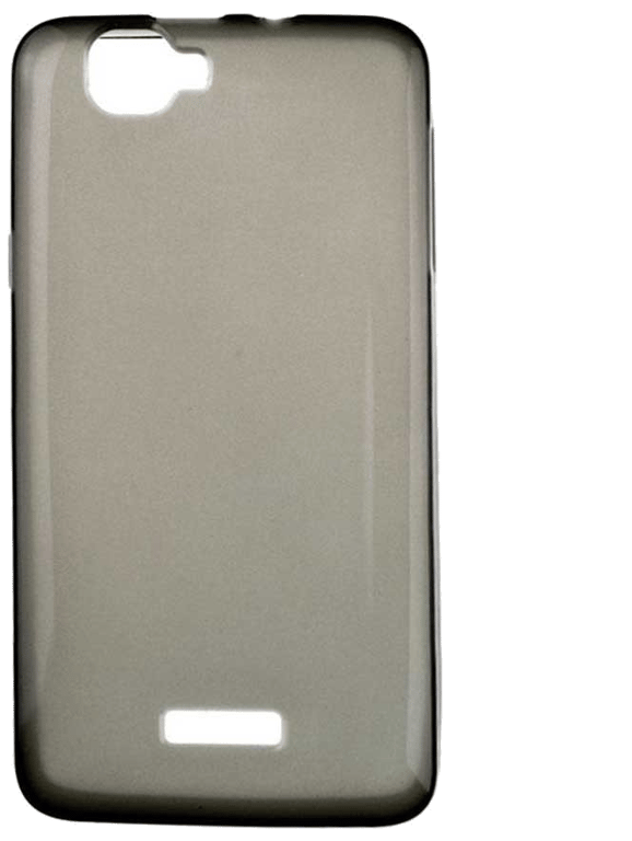 Coque silicone unie compatible Givré Noir Wiko Rainbow