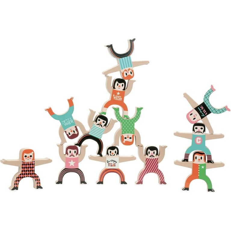 Vilac Jeu D’empilement Les Acrobates Équilibristes 32 Cm Multicolor Autres