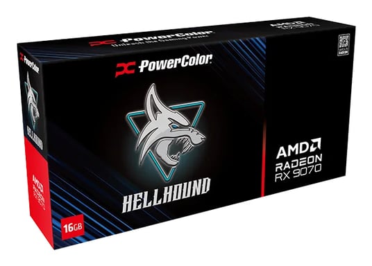 PowerColor Hellhound AMD Radeon RX 9070 16GB GDDR6 OC