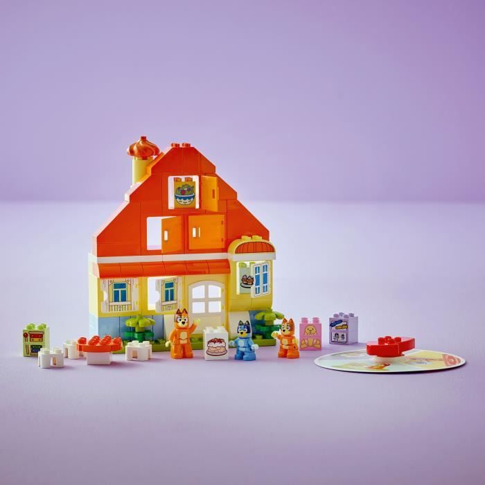 DUPLO 10459 La Maison de Famille de Bluey et le Jeu de Mémoire - Jeu Créatif 3 ans - Neuf