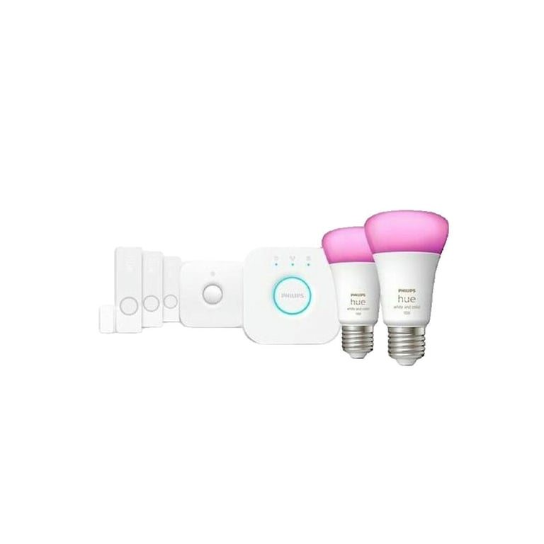 Kit de démarrage 2 ampoules connectées Philips Hue et Color Ambiance E27 avec capteurs de contact - vue 3