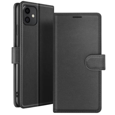 Custodia a portafoglio per iPhone 11 con supporto e linguetta magnetica