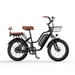 Bicicletta elettrica urbana KICKWEY LD20 con batteria rimovibile da 48V 20Ah, cestino anteriore e sellino posteriore
