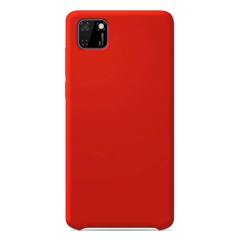 Coque silicone unie Soft Touch Rouge compatible Huawei Y5P - 1001 coques
