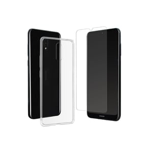 Pack Coque Souple Transparente + Verre Trempe Nokia 2.3