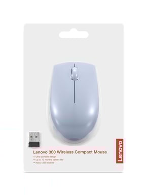 Mouse Ottico Wireless Lenovo 300 Azzurro 1000 dpi