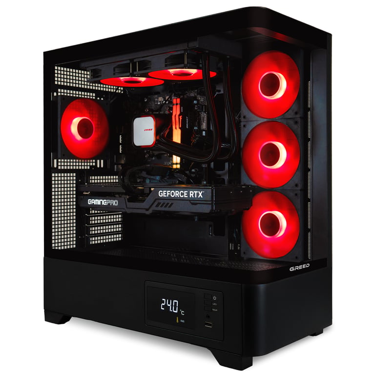GREED MKM Gaming PC / Ordinateur AMD Ryzen 5 Nvidia Geforce RTX 5070Ti RAM DDR5 Watercool SSD PC Gamer avec WiFi + Windows 11 Pro Neuf