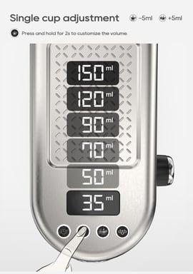 Machine à café HIBREW H10B, 20 bars, réservoir d'eau de 1,3 L