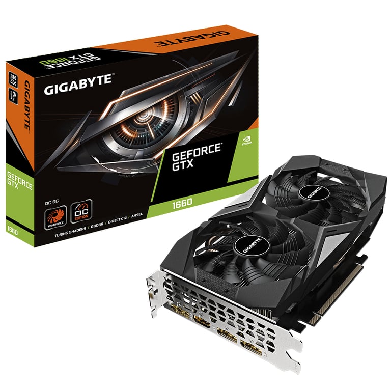 GIGABYTE Carte graphique GeForce GTX 1660 OC 6 Go GV N1660OC 6GD - vue 8