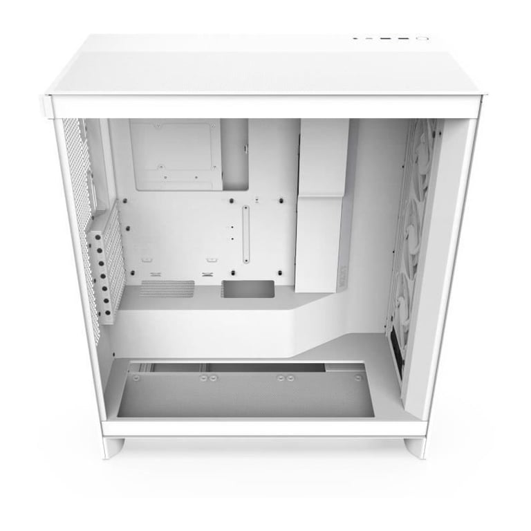 Boîtier Midi Semi-Tower NZXT H7 Flow RGB Blanc - Neuf