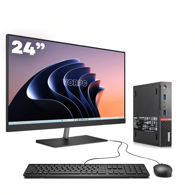 Mini PC Lenovo M910Q / i5-7500T / 32Gb Ddr4 1Tb M.2 Nvme Windows 10 Pack 24 - Très Bon État