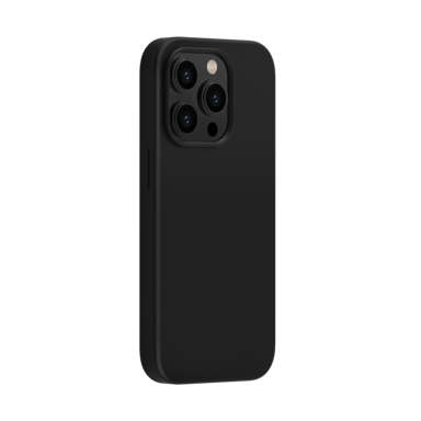 Funda antigolpes de gel de silicona suave para Apple iPhone 14 Pro, negro satinado