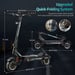 Trottinette électrique TOURSOR X7 à double moteur, batterie 72 V 40 Ah, autonomie maximale de 120 km
