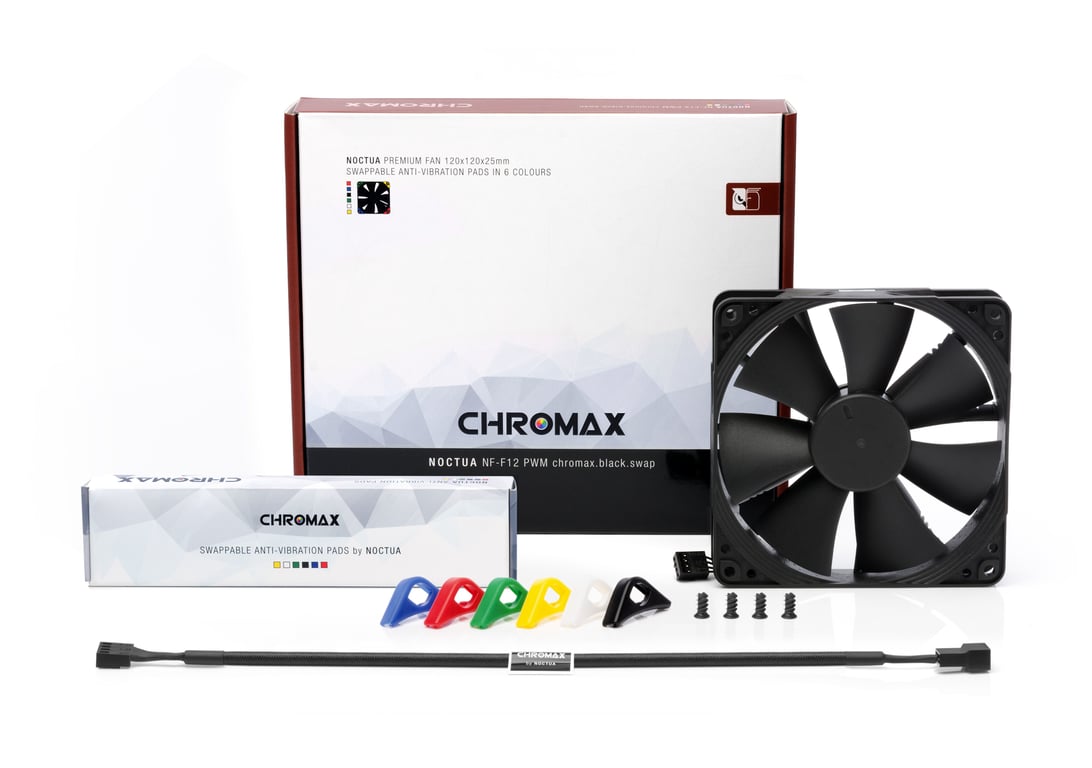 Noctua NF-F12 PWM chromax.black.swap Boitier PC Ventilateur 12 cm Noir