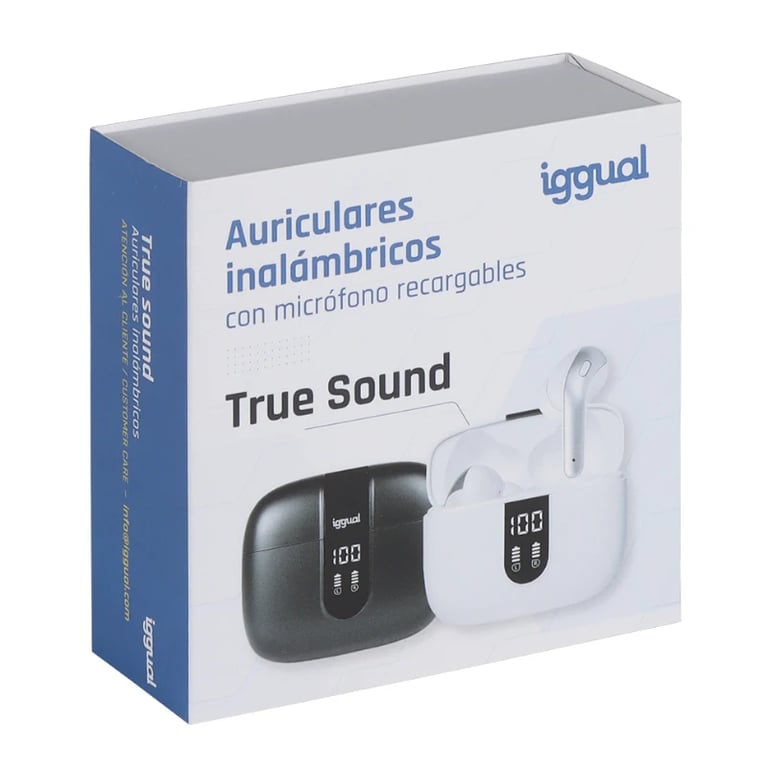 Webcam Gaming iggual IGG319345 – True Wireless Stereo, Bluetooth, Micro Intégré - vue 2