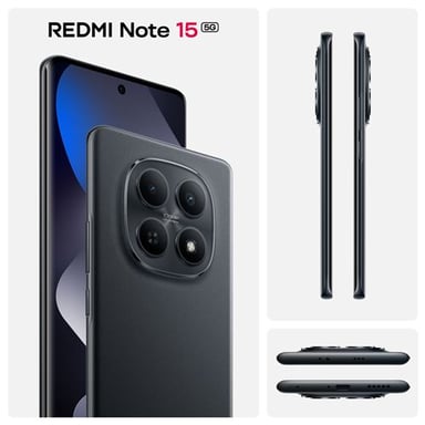Xiaomi Redmi Note 15 5G 128 GB Negro - Smartphone Dual SIM 6,77'' Full HD+