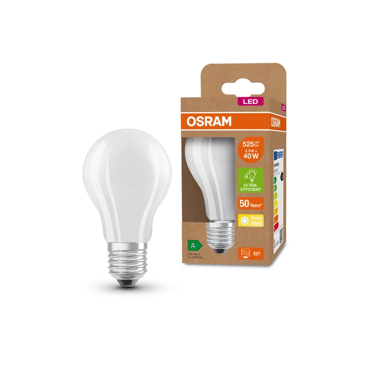 OSRAM LED standard dépolie avec radiateur = E27 chaud Lot de 4 - vue 9