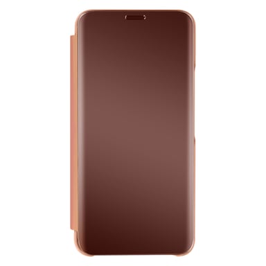 Funda Samsung Galaxy S22 Cierre Translúcido Espejo Soporte Champán