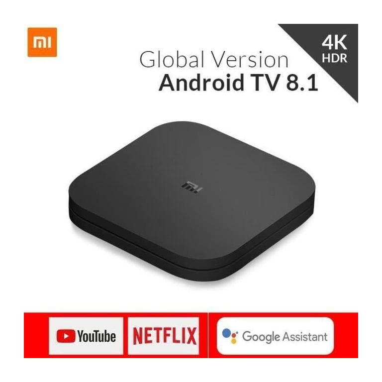 XIAOMI/MI TV BOX S - Android 8.1 TV 4K HDR - Acces direct Netflix - Noir  Nouvelle version