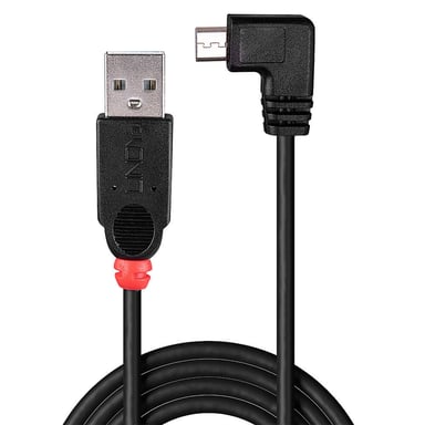 Lindy 31977 cable USB USB 2.0 2 m USB A Micro-USB B Negro