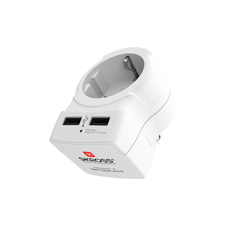 EUROPE TO USA+ 2 USB - vue 2