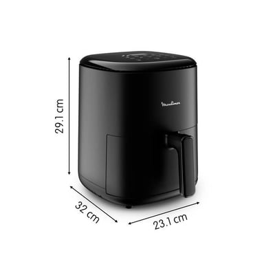 Moulinex Easy Fry Compact EZ145820 Air Fryer 3L 1300W Noir Écran tactile 10 programmes Minuteur Jusqu'à 4 personnes