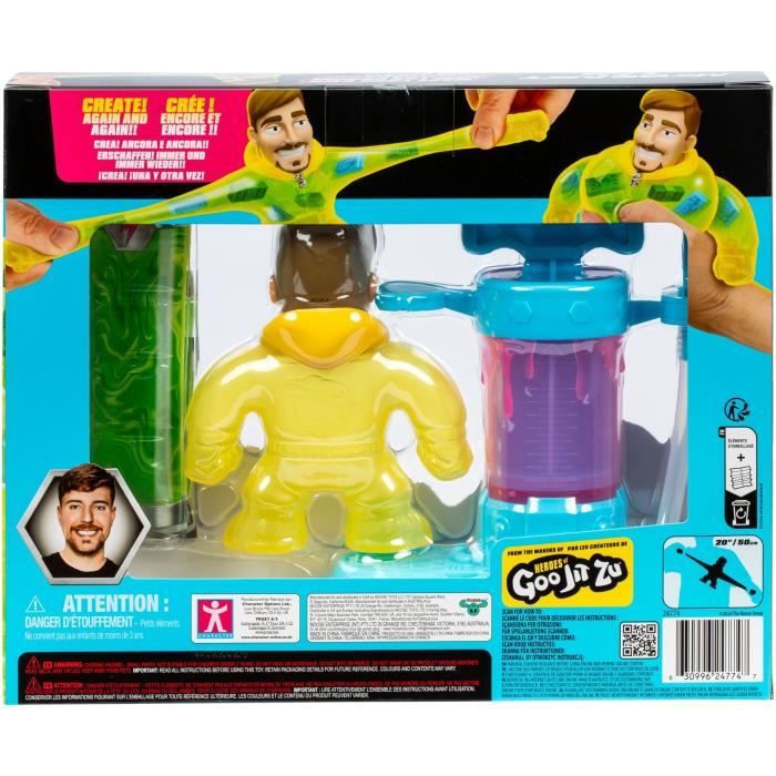 Kit de création MRBEAST LAB Heroes of Goo Jit Zu Pompe incluse Figurine personnalisable Accessoires fournis - vue 4