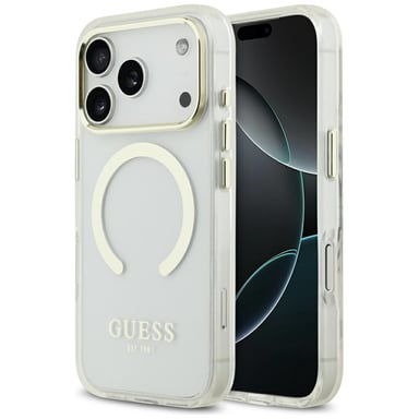Etui Guess Metal Outline MagSafe do iPhone 17 Pro z?oty
