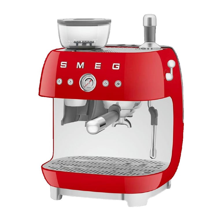 Machine À Café Expresso SMEG EGF03RDEU – 20 Bars, 1350 W, Broyeur Intégré - vue 7