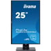 iiyama ProLite XUB2595WSU-B1 LED display 63,5 cm (25'') 1920 x 1200 pixels WUXGA Noir