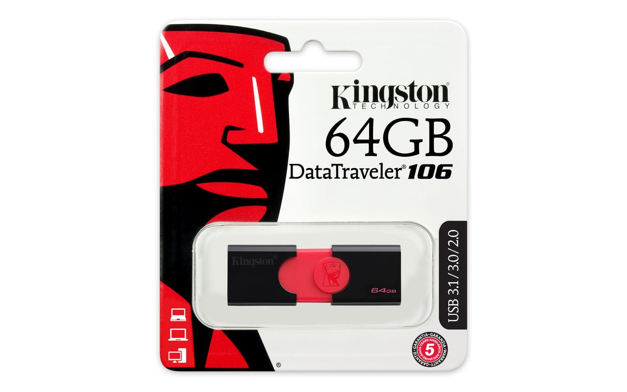 Kingston DataTraveler 106 Clé USB USB 3.1 Gen 1 sur - vue 5