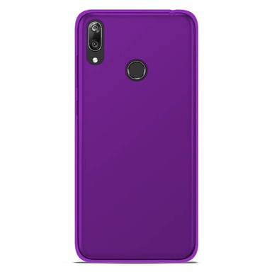 Coque silicone unie compatible Givré Violet Huawei Y7 2019