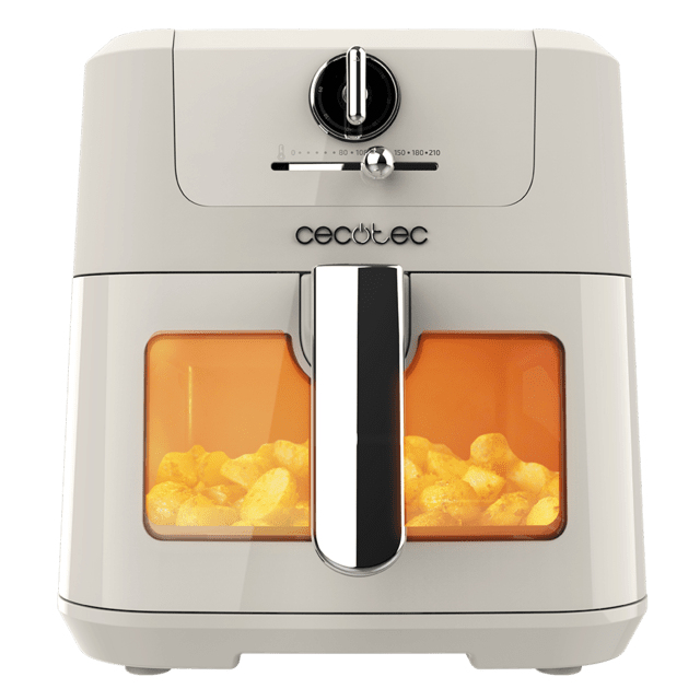 Cecotec Friteuse à air sans huile de 5 avec fenêtre Air Fryer Cecofry Antique 5000 Window. Numérique Zone de Cuisson de 5 et Technologie PerfectCook Design Rétro en - vue 2