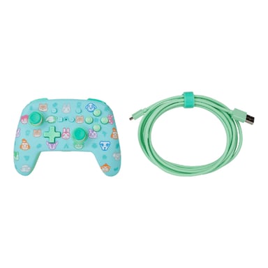 PowerA Enhanced Gamepad USB cablato blu, verde, turchese per Nintendo Switch
