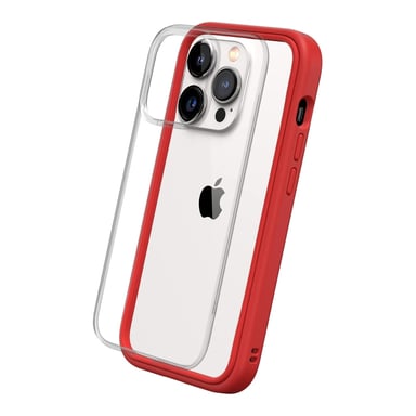 Funda RHINOSHIELD compatible con [iPhone 14 Pro] Mod NX - Protección delgada personalizable con tecnología de absorción de impactos [sin BPA] - Rojo