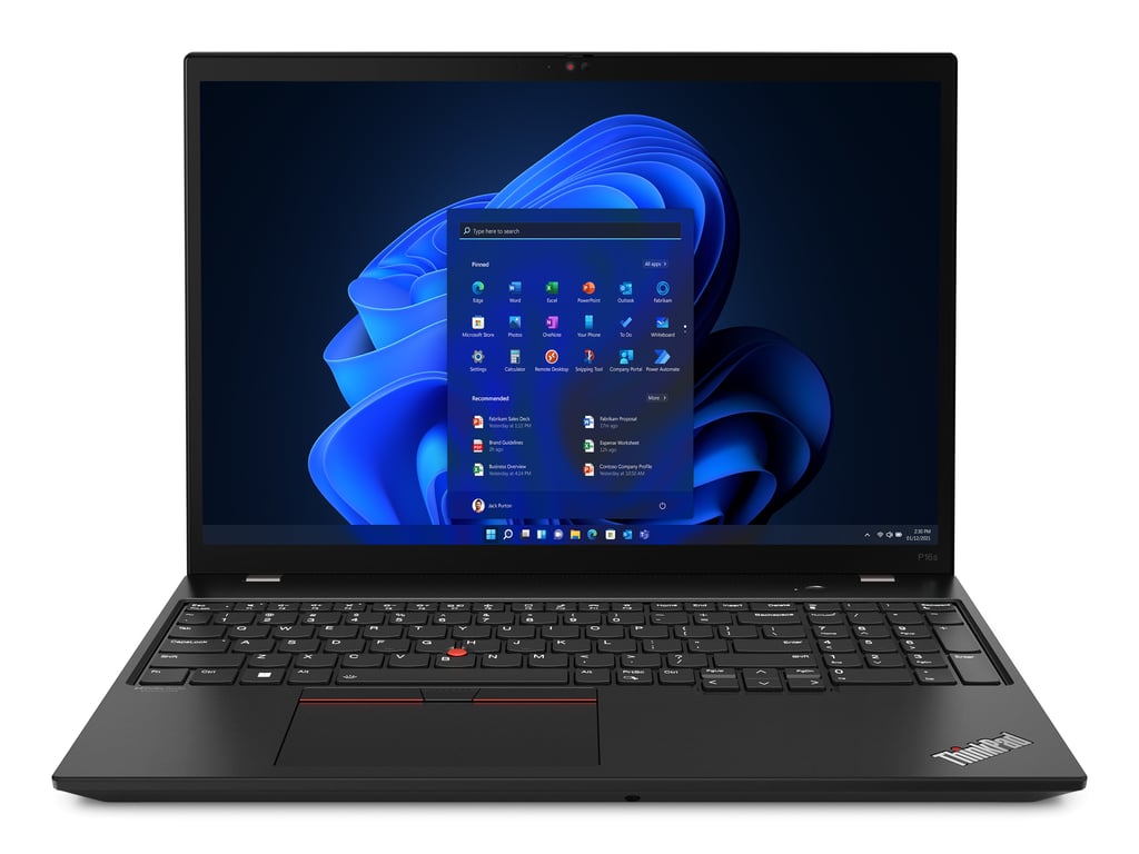 Lenovo ThinkPad P16s Gen 2 AMD AMD Ryzen™ 7 PRO Station de travail mobile 40 6 cm 16 Écran tactile WUXGA LPDDR5x SDRAM SSD Wi Fi 6E 802.11ax Windows 11 Pro Allemand Neuf - vue 2
