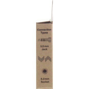 Adaptateur audio, jack mâle 3,5 mm - jack femelle 6,3 m, stéréo