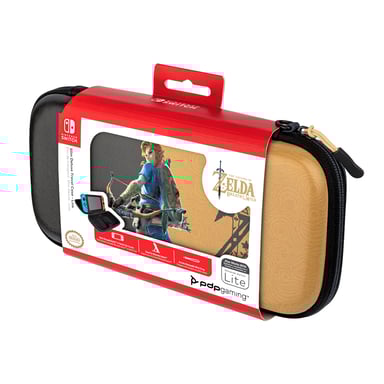 Funda robusta Slim Deluxe Hyrule Hero Link Nintendo Negro, Oro