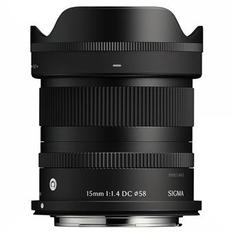 DC Contemporary 15 mm f/1.4-16 - Lente Sigma Prime para Canon RF, color negro
