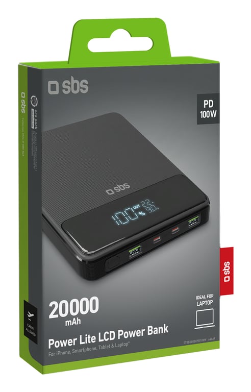 SBS TTBB20000PD100W banque d'alimentation électrique 20000 mAh Neuf - vue 3