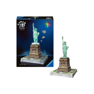 Puzzle Iconics 3D - Statua della Libertà illuminata