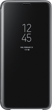 Folio pour Samsung Galaxy S9 Clear View Cover avec fenêtre transparente Fonction Stand Noir Samsung