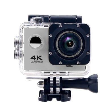 Caméra Sport Étanche Résolution 4K Slow Motion 16Mp Grand Angle 170° Argent YONIS