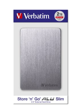 Verbatim Disco duro portátil Store 'n' Go Slim 1 TB Gris espacial